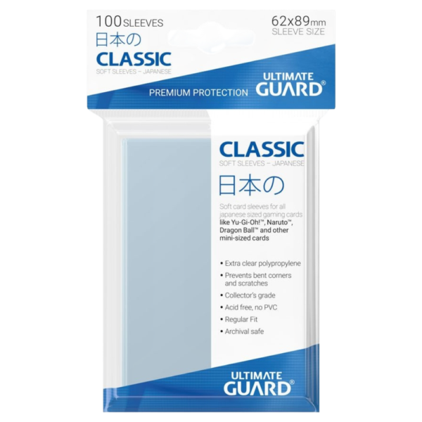 Classic Soft Sleeves Japanische Grösse Transparent (100) (Kopie) bei Nook's kaufen - Abbildung